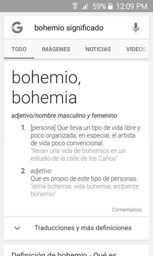 Definicion de Bohemio image 1